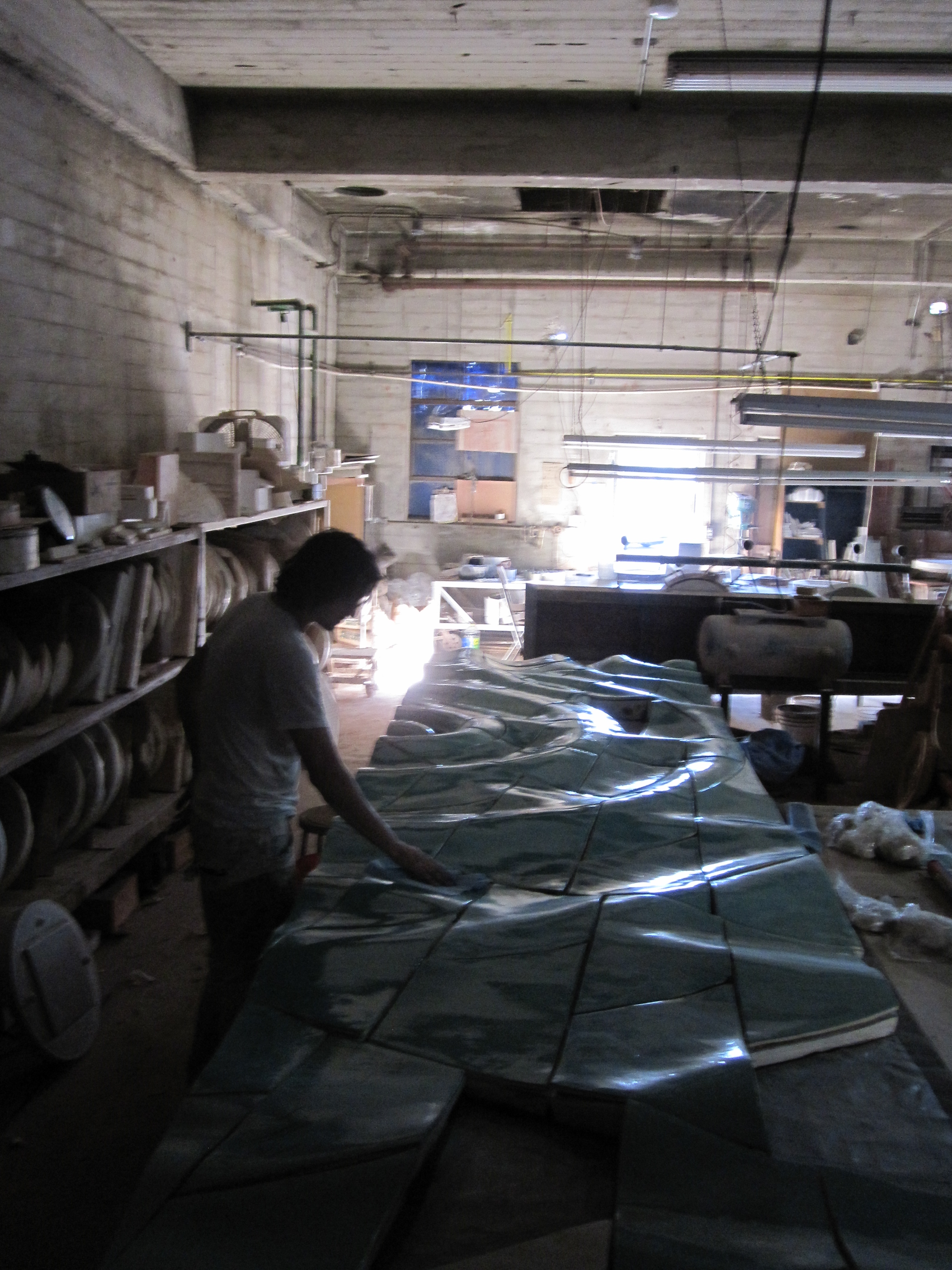 Community workshop planter tiles